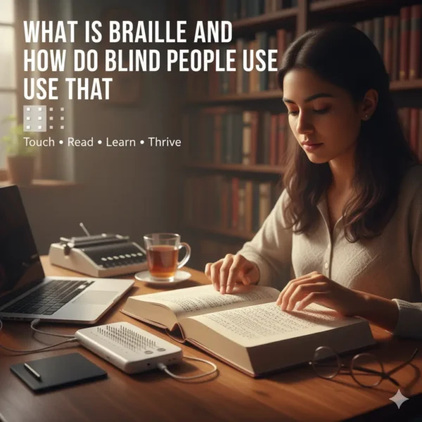 What is Braille and how do blind people use that