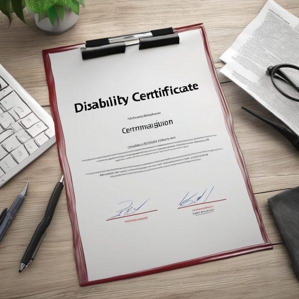 Disability Certificate