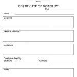 Types of Disability Certificates