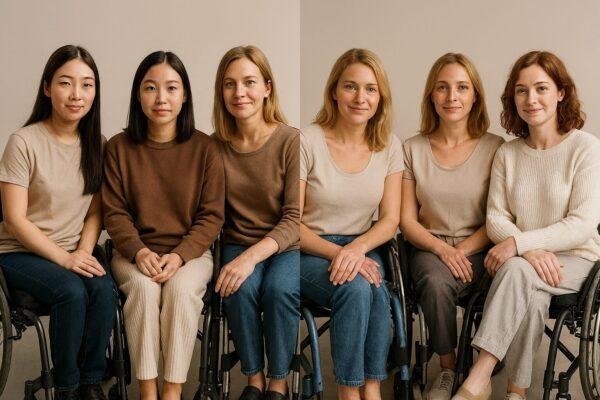 Comparison between Asian disable females and European disable females